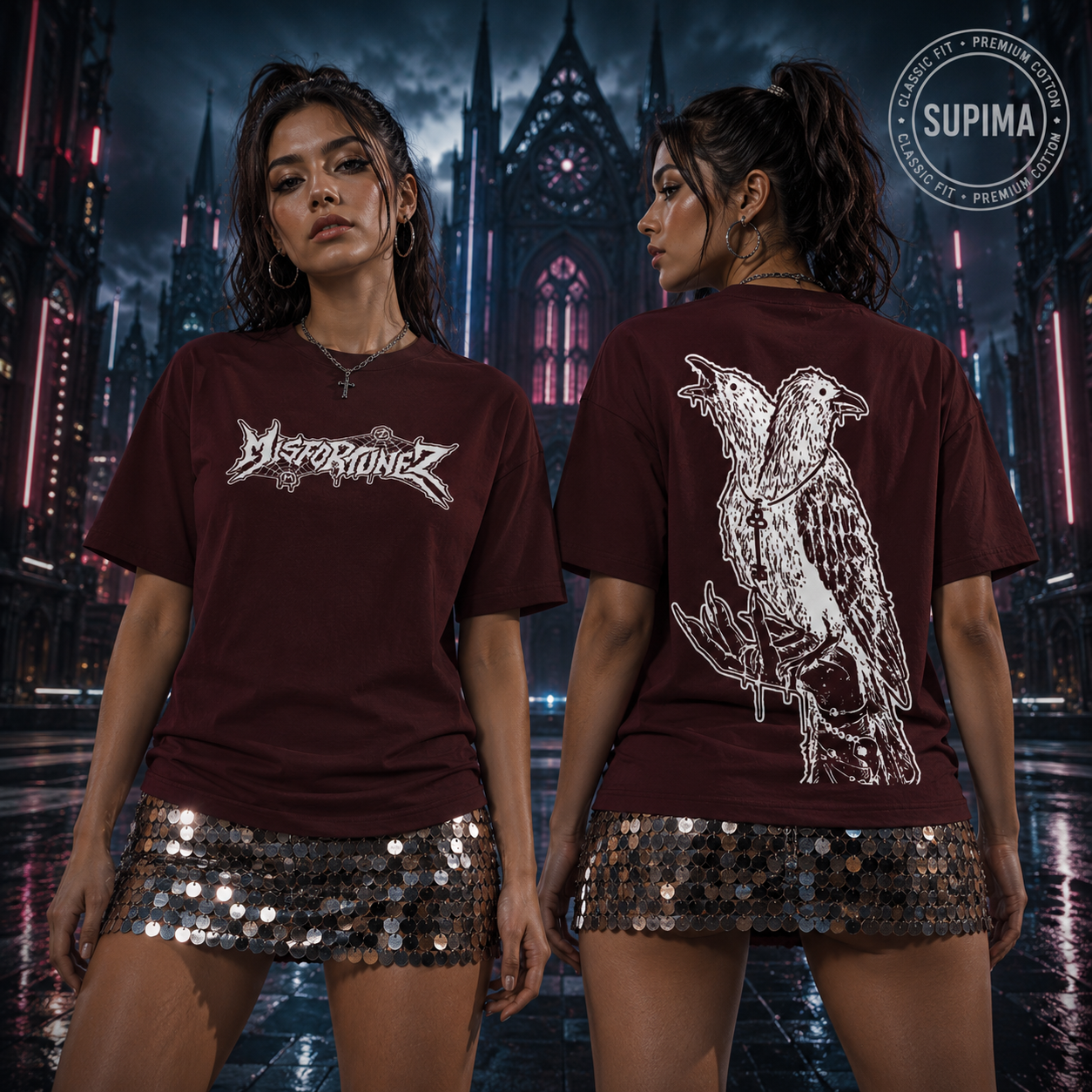 🐦 NOCTURNE RAVEN SUPIMA TEE 🐦
