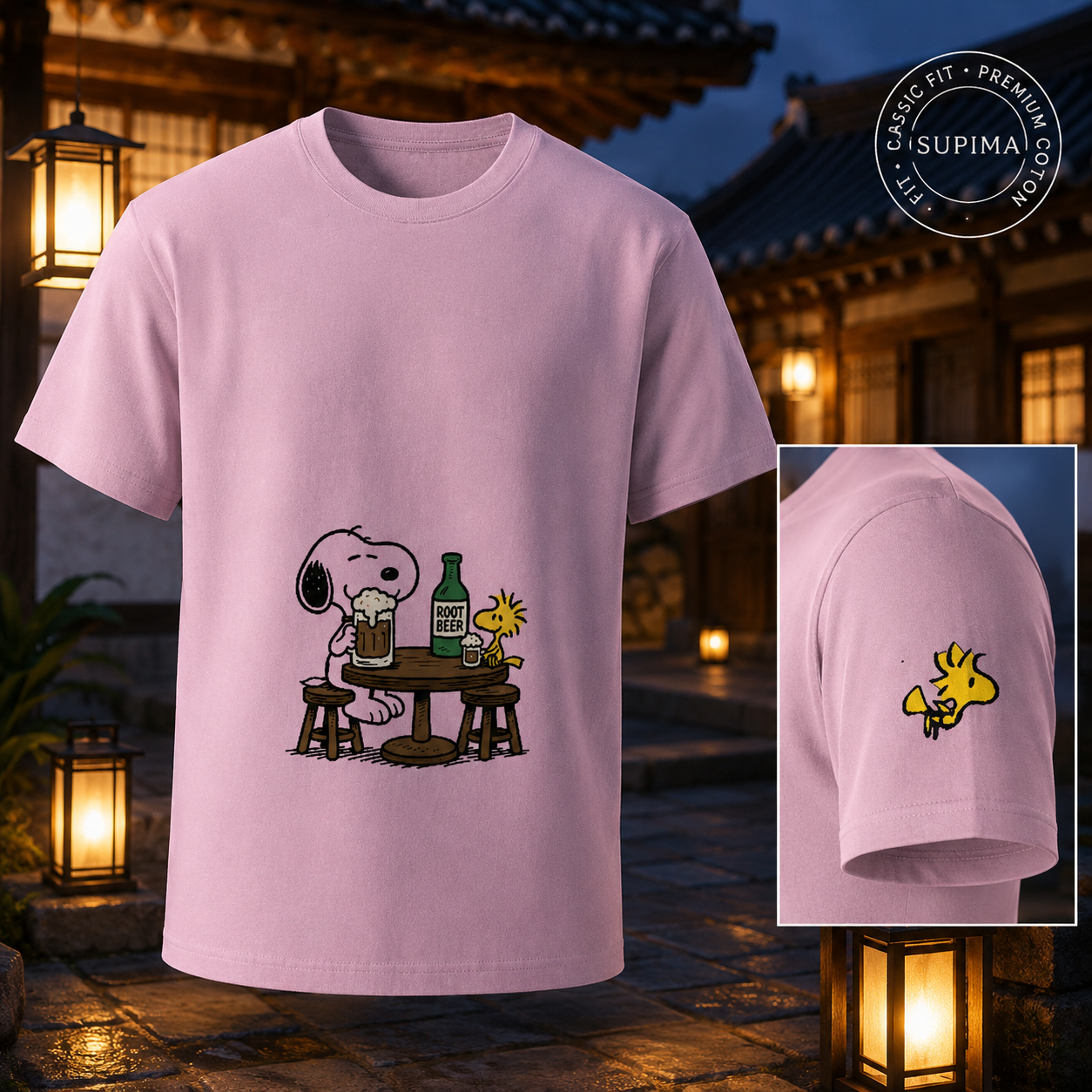 🍺🐾 Pink Chill Club Stretch Tee