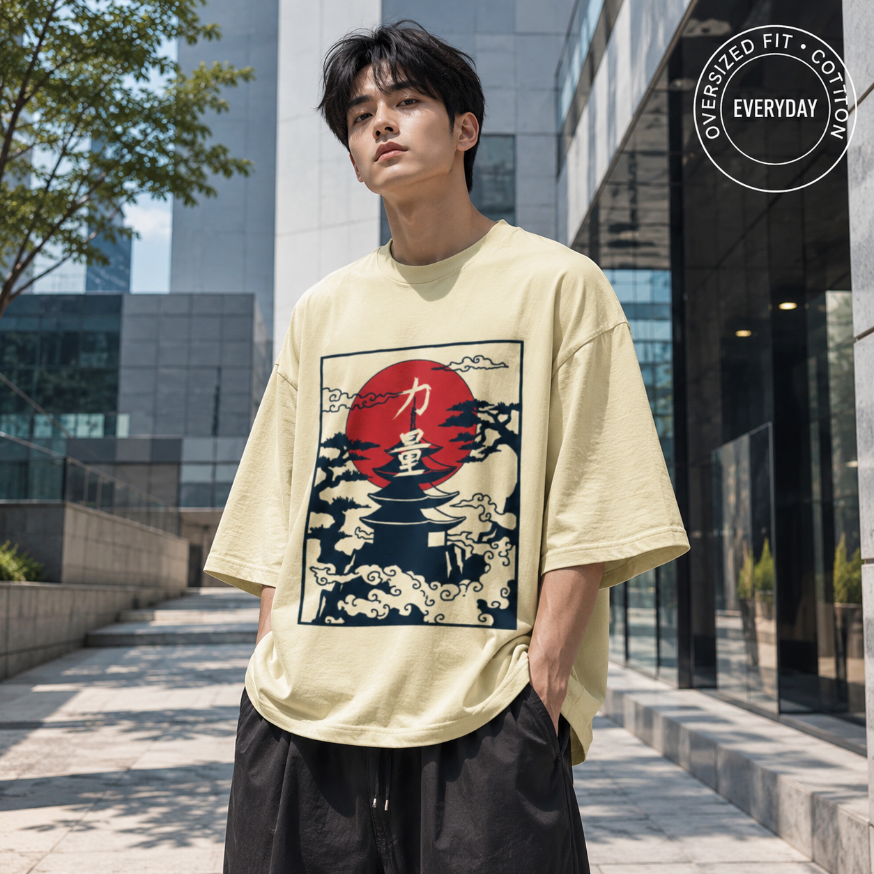 🌅⛩️ Kyoto Drift Oversized Tee