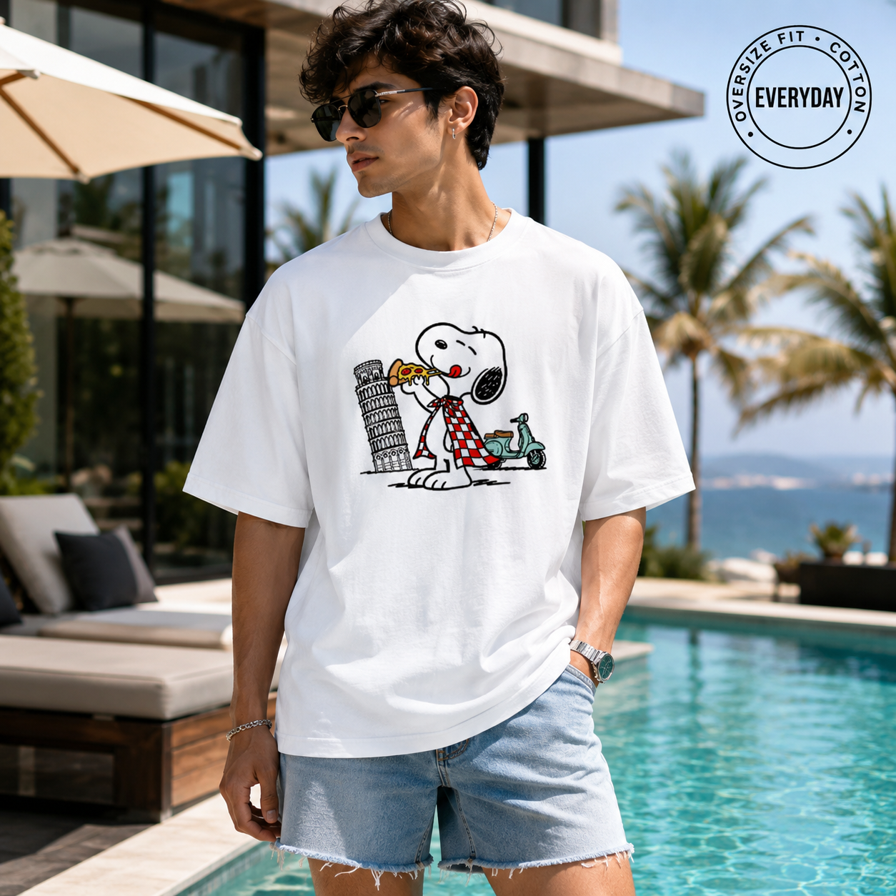 🛵🍕 Snoopy’s Pizza Escape Tee