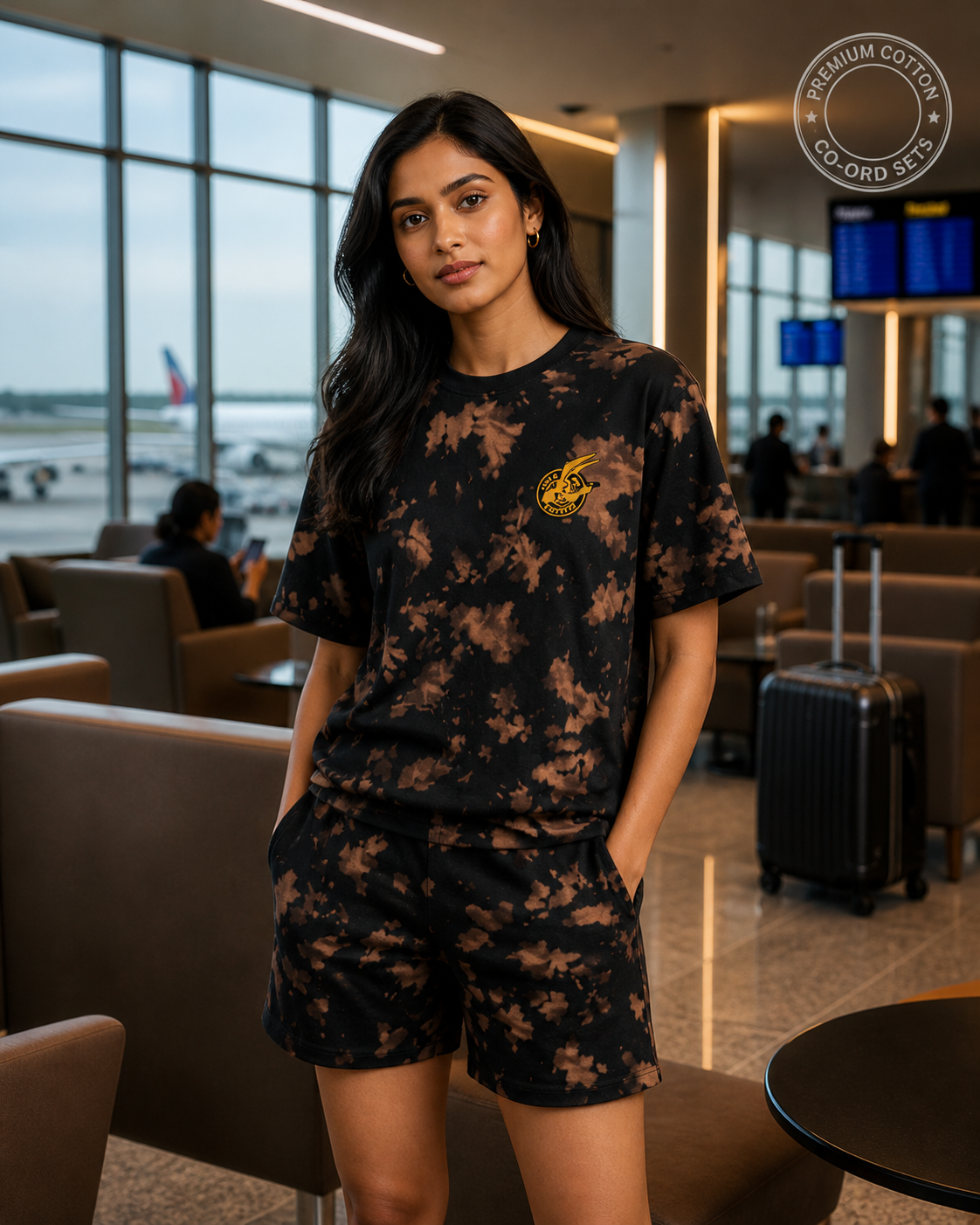 Bunny ⚡🐰 Tie-Dye Co-ord Set | Premium Embroidered Cotton Drip