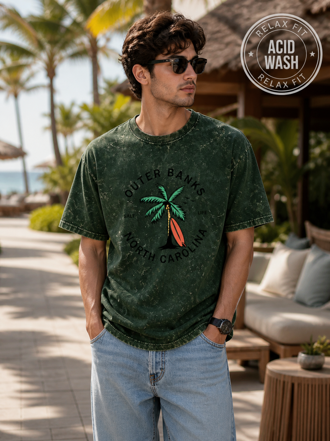 Washed Out Vibes Relax Tee 🌊