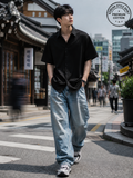 Relaxed Fit Korean Solid Shirt 🖤✨ | Clean Core Street Essential 🇰🇷