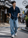 Relaxed Fit Korean Solid Shirt 🖤✨ | Clean Core Street Essential 🇰🇷