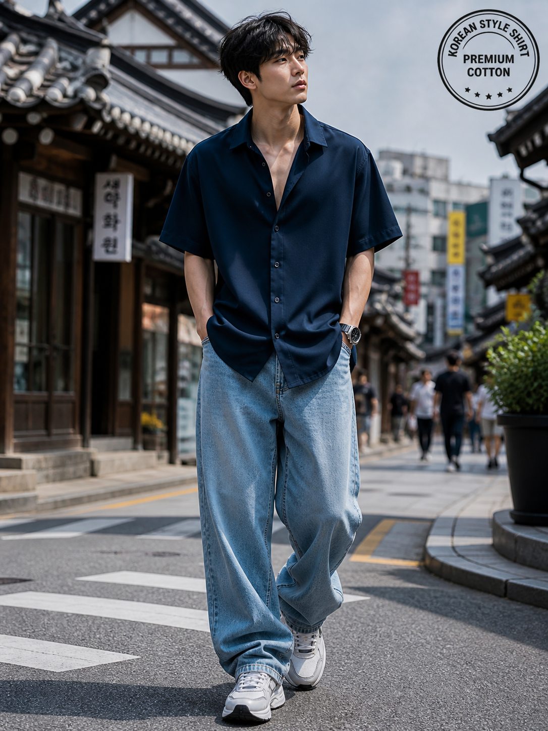 Relaxed Fit Korean Solid Shirt 🖤✨ | Clean Core Street Essential 🇰🇷