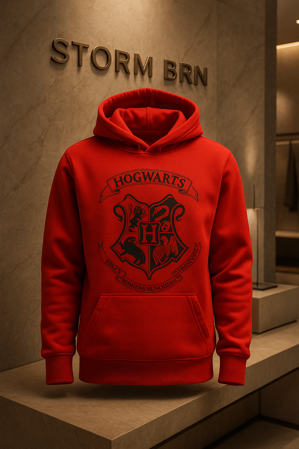 Hogwarts Crest Kids Hoodie - Official Harry Potter Storm Brn