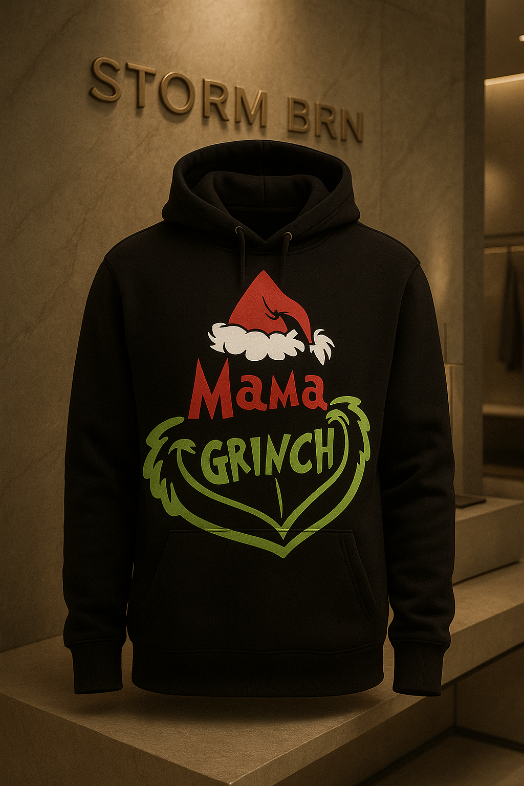 "Mama Grinch" Kids Hoodie - Funny Christmas Graphic