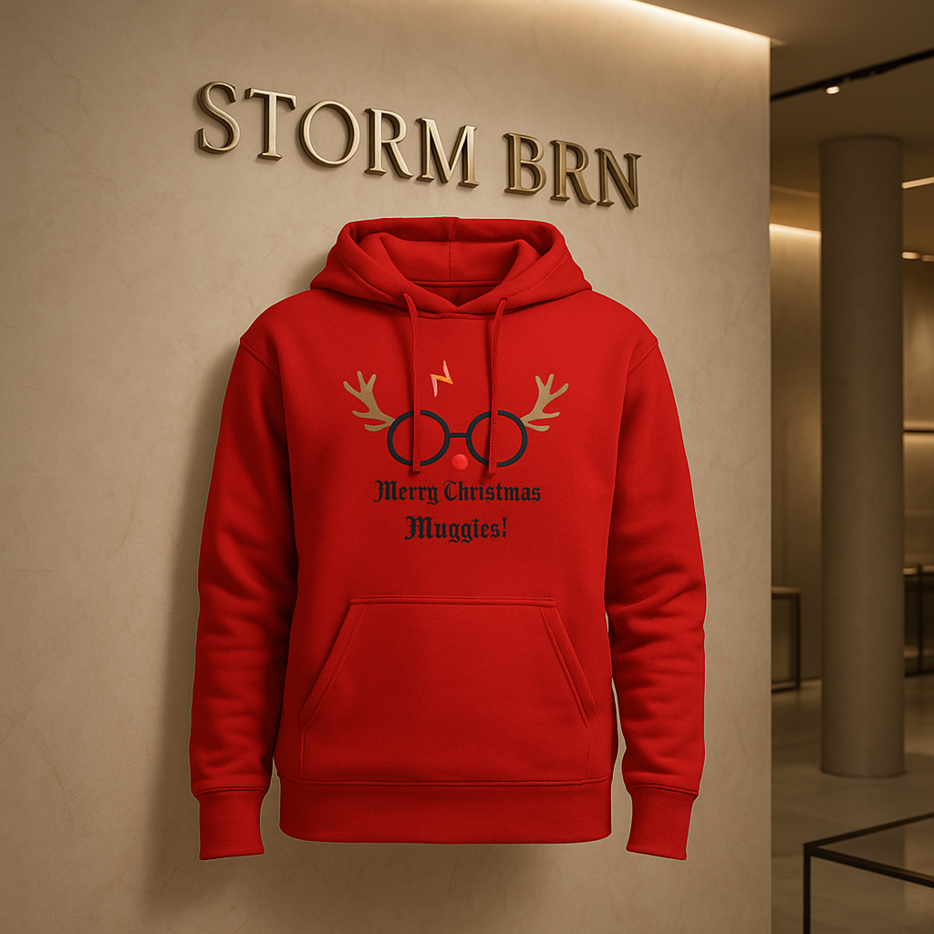 Storm BRN “Merry Christmas Muggies!” Hoodie – Xmas Drop ’25 (Kids 0–13)