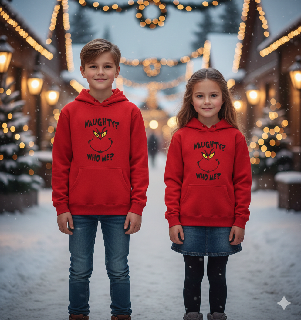 The "Naughty? Who Me?" Hoodie