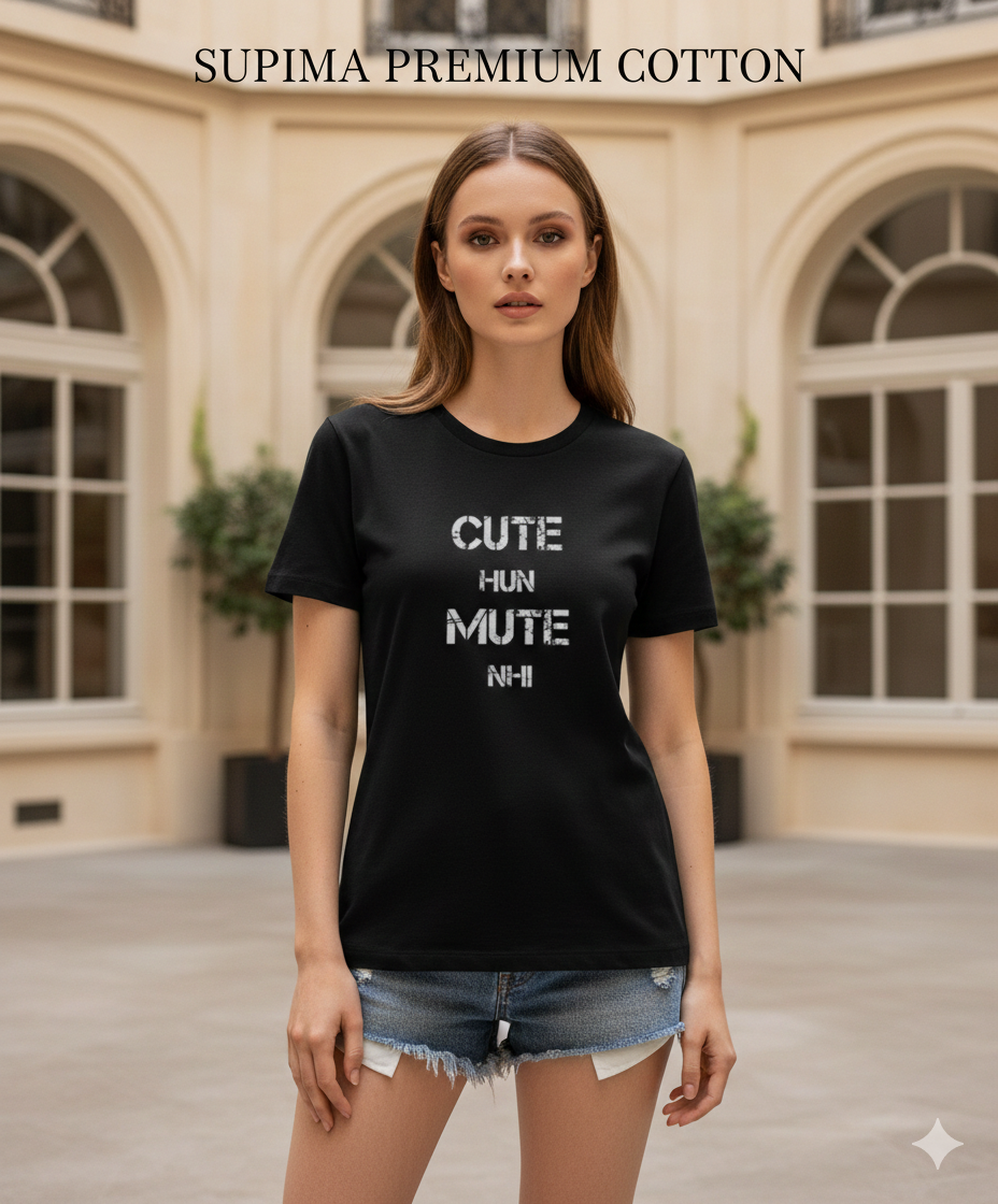 Cute Hun Mute — Cult Core Supima Tee