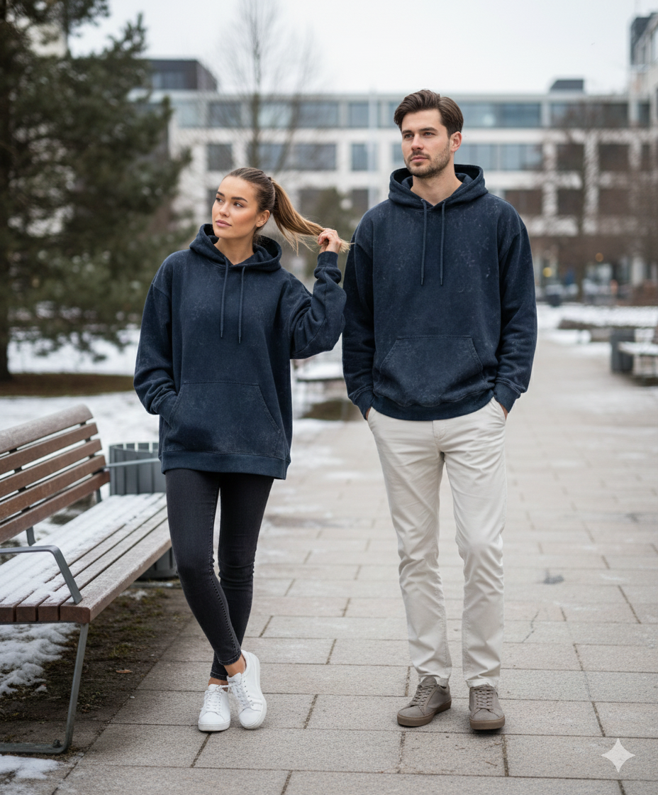 Stone-Washed Hoodie – Raw, Rugged & Street AF