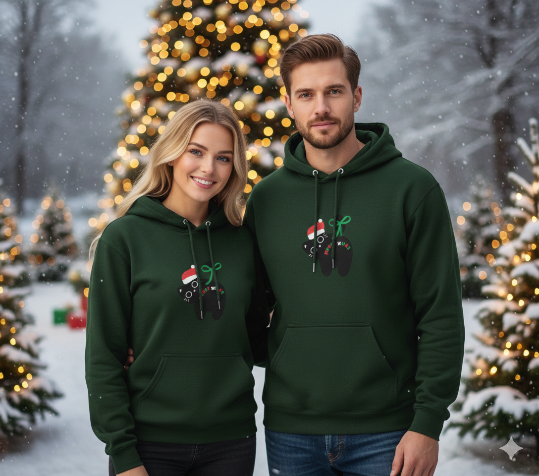 Thicc Xmas Cat Booty Hoodie 🐈🍑