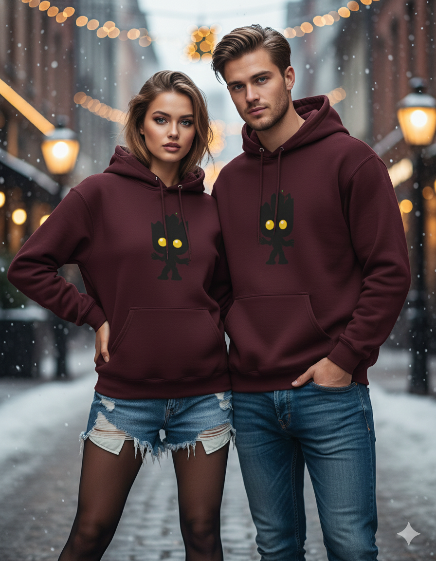Glow-Eyed Baby Groot Hoodie