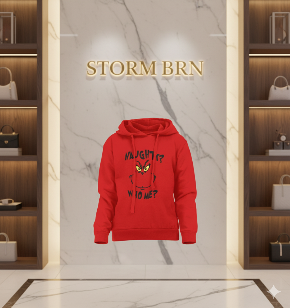 The "Naughty? Who Me?" Hoodie