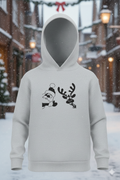 🎅🦌 STORM BRN Kids “Santa & Reindeer Puff Print Hoodie”