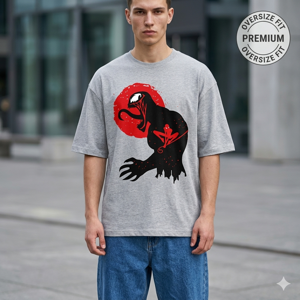 RED SYMBIOTE ENERGY – Oversized Venom Street Tee