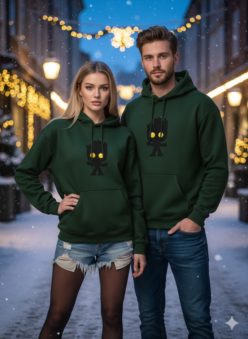 Glow-Eyed Baby Groot Hoodie