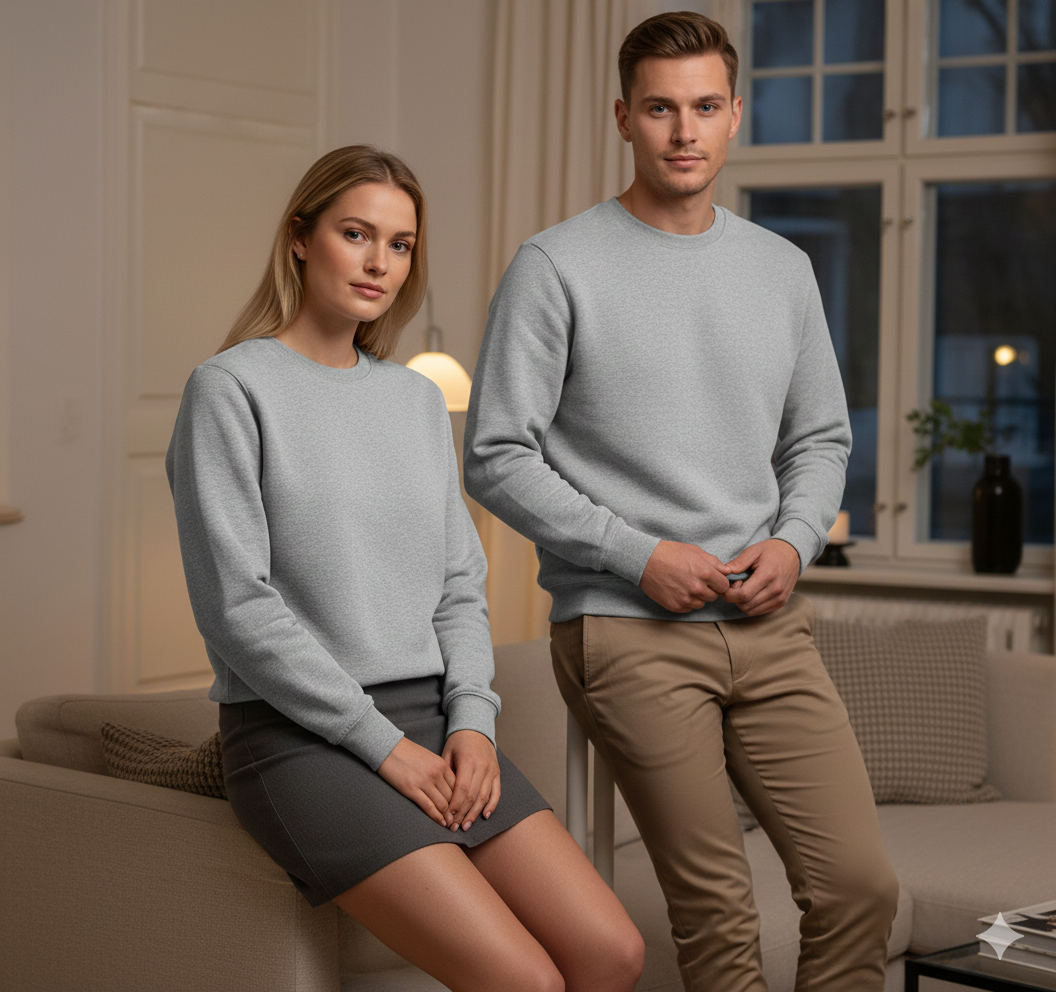 The Essential Luxe Sweatshirt — Clean, Soft, Elevated
