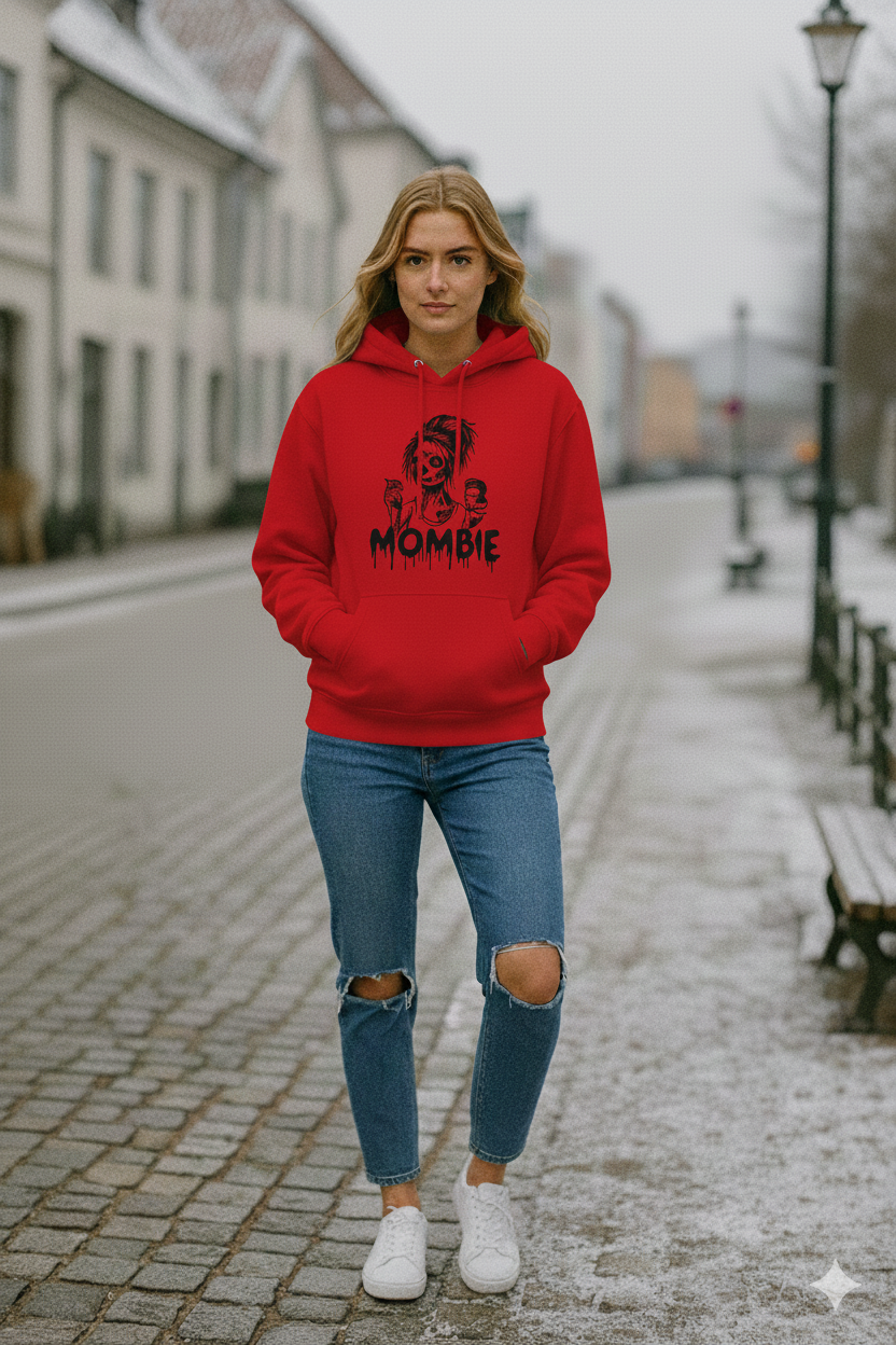 "Mombie" Zombie Hoodie - Heavyweight Cotton Pullover