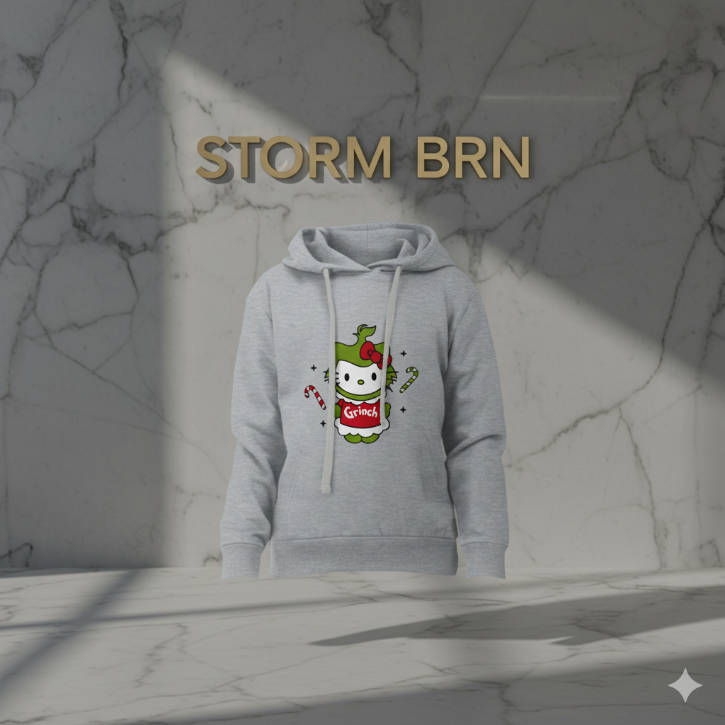 🎄 The Drop: Hello Kitty Grinchmas Hoodie