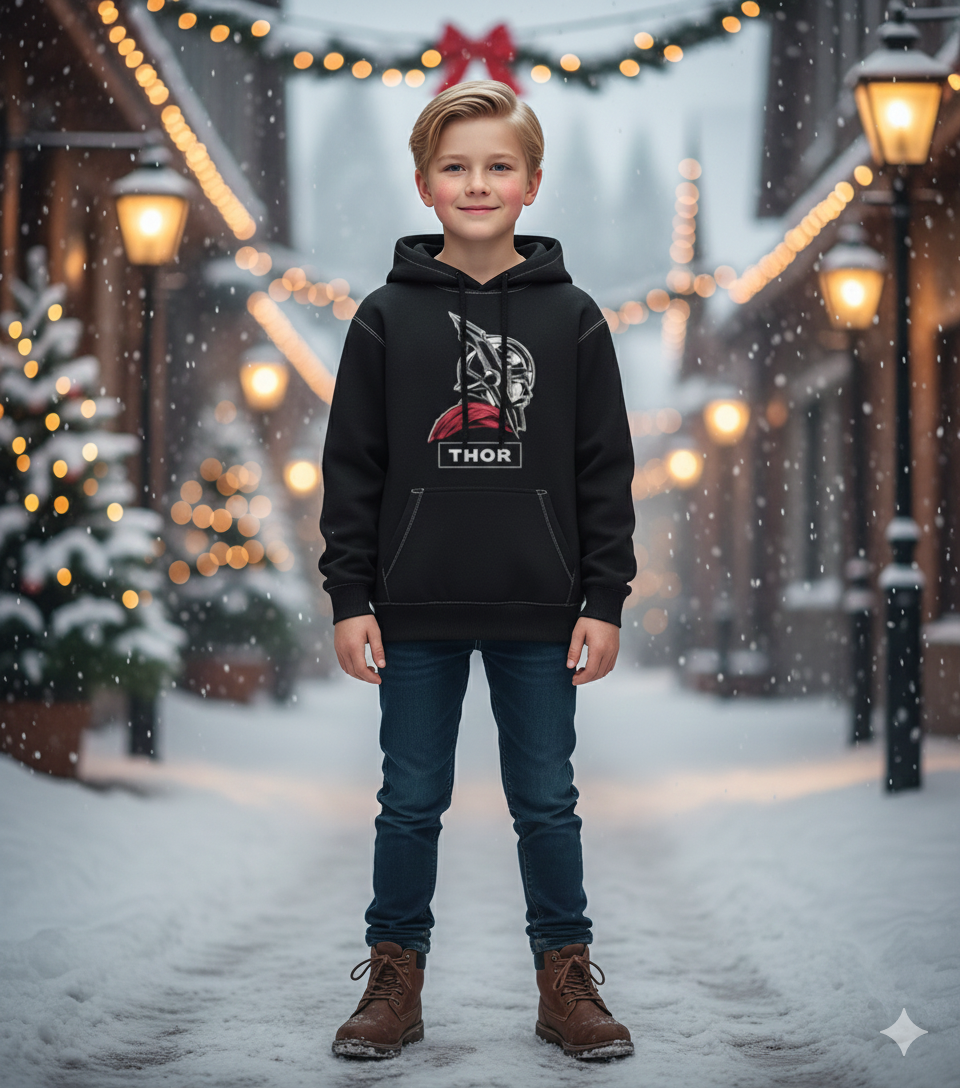 "Mighty Winged Warrior" Kids Hoodie