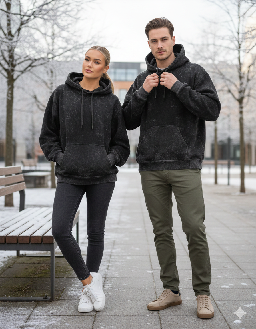 Stone-Washed Hoodie – Raw, Rugged & Street AF