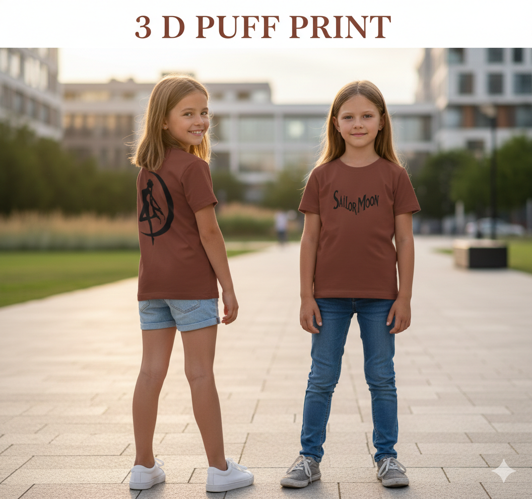 🌙 Sailor Moon 3D Puff Print Tee