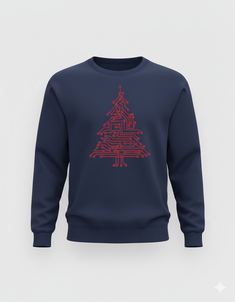 Geeky Holiday Sweater for Gamers & Tech Lovers
