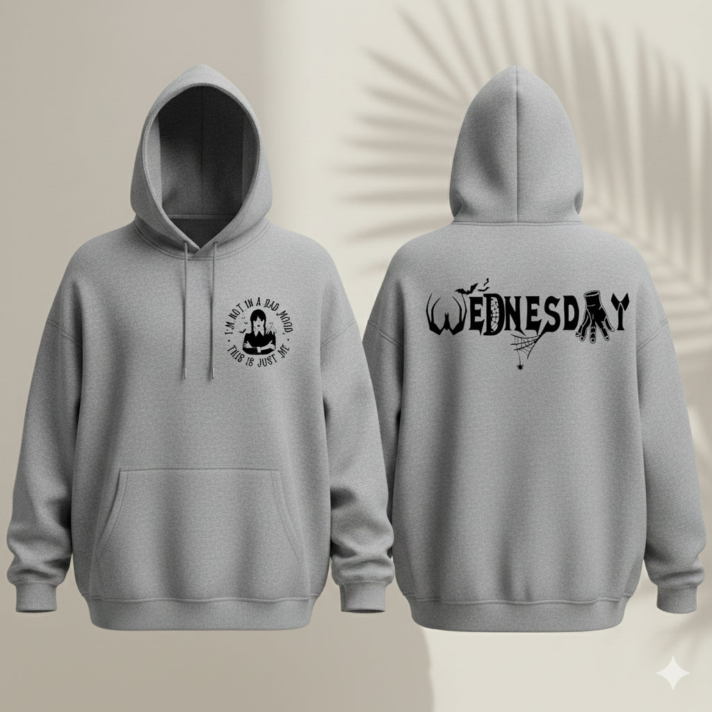 Wednesday's Puff Mood Fleece Hoodie