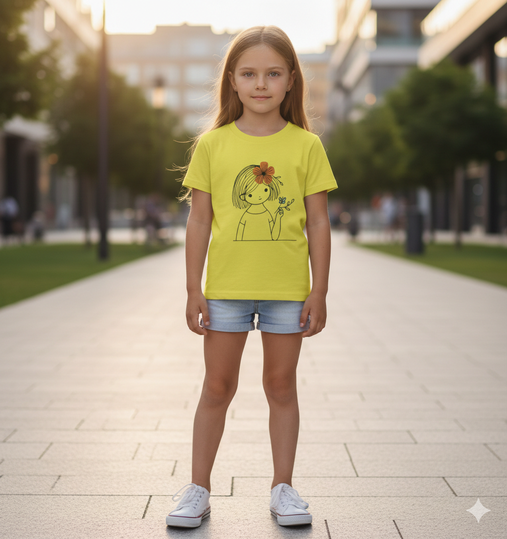 Flower Girl Energy Tee – Puff Print