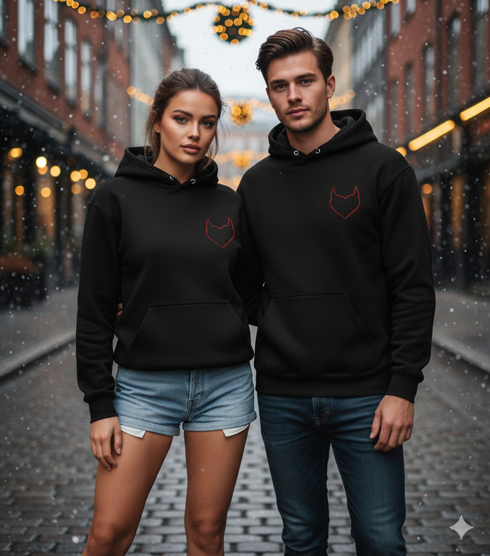 "Devil's Heart" Fleece Hoodie | Storm Brn Streetwear Drop