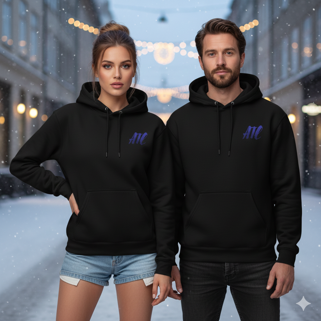 “ATE” Embroidered Hoodie — Minimal Drip, Maximum Slay