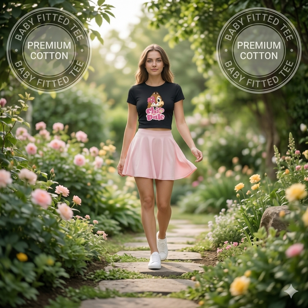 CHIP n’ DALE – Crop Baby Tee