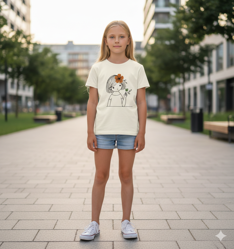 Flower Girl Energy Tee – Puff Print