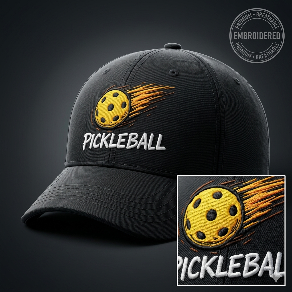 Pickleball Heat Embroidered Cap 🏓🔥 | Game On Drip 🧢