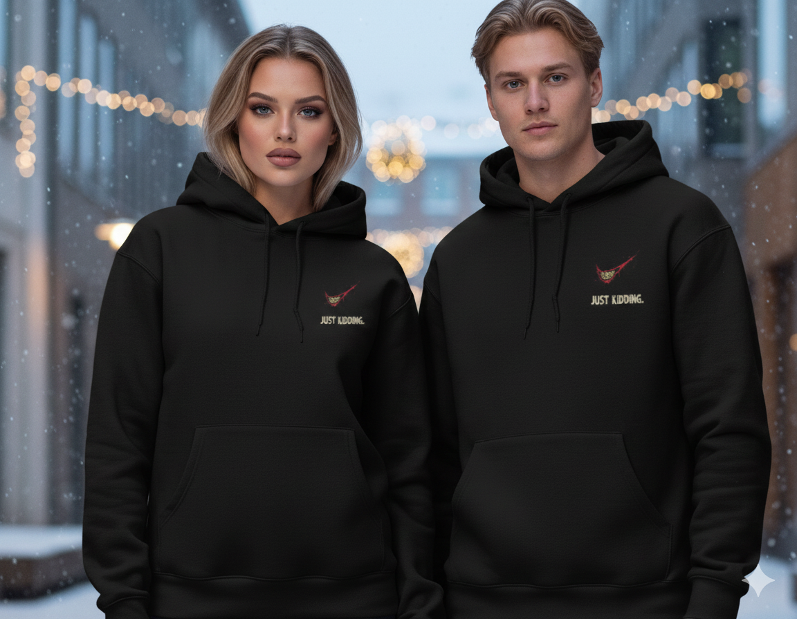 STORM BRN “Just Kidding” Hoodie – GEN-Z Edition 🔥