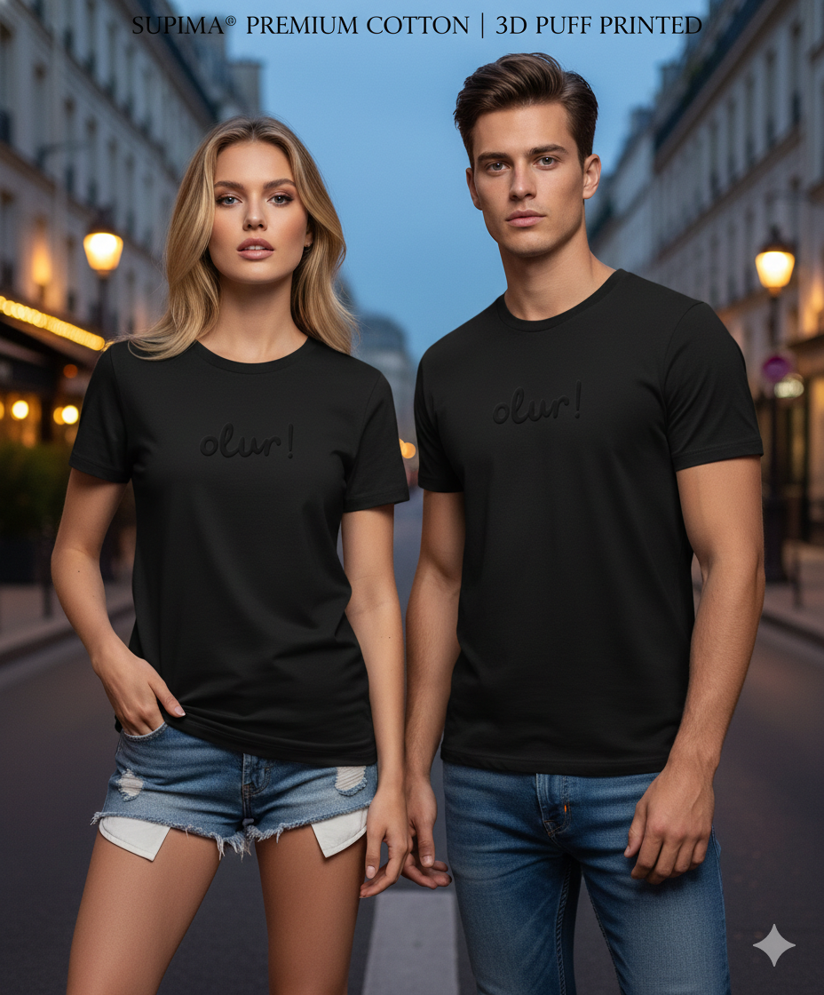 “olur!” Valentine Puff Tee — Soft Love, Loud Feelings