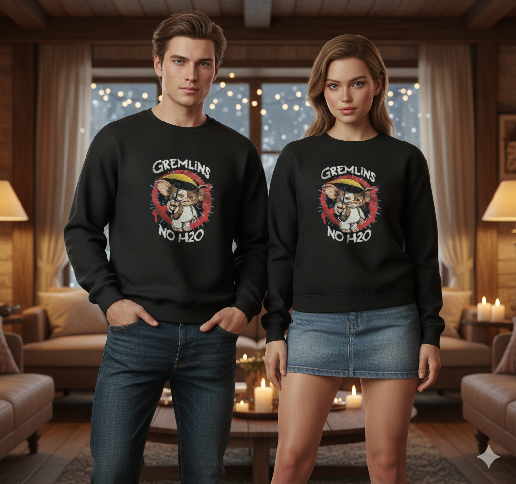 “NO H2O CREATURE” &nbsp;Sweatshirt — Retro Chaos × Cozy Drip