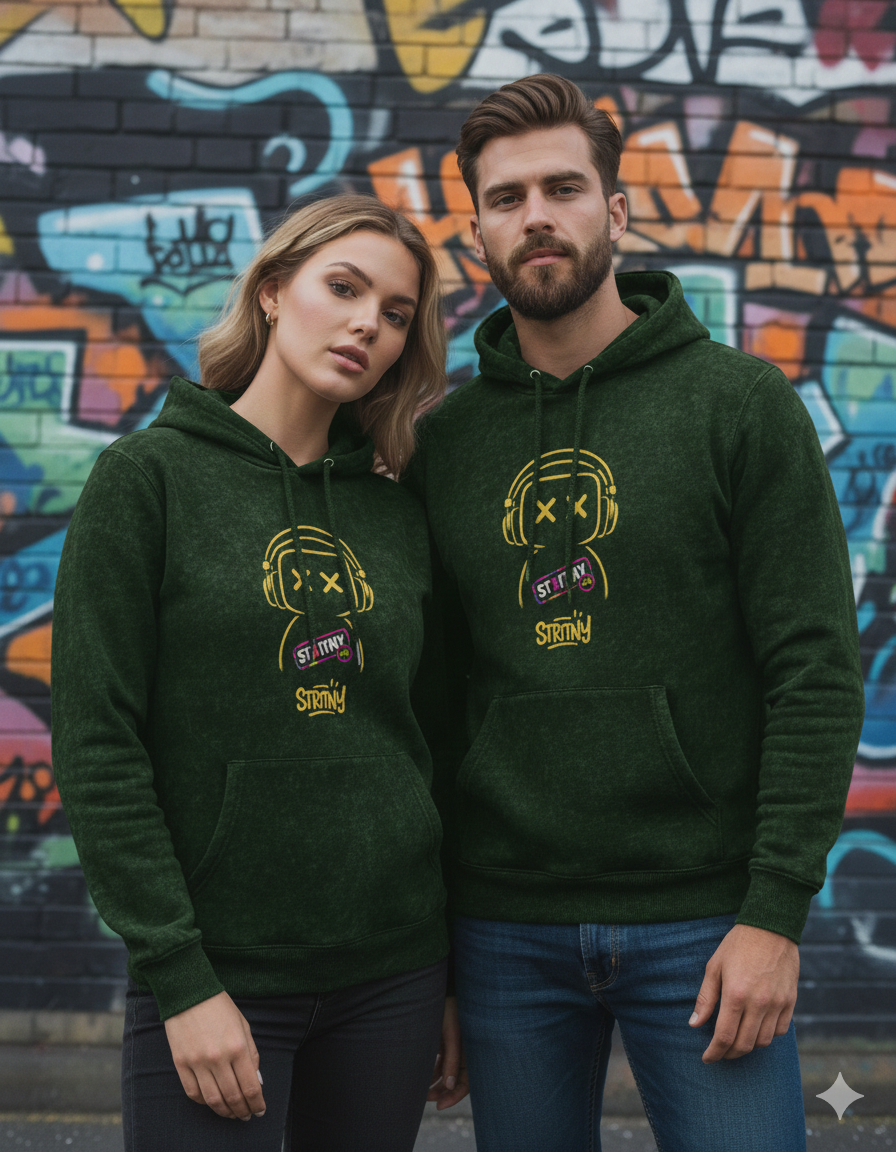 STRITNY Acid Wash Oversized Hoodie