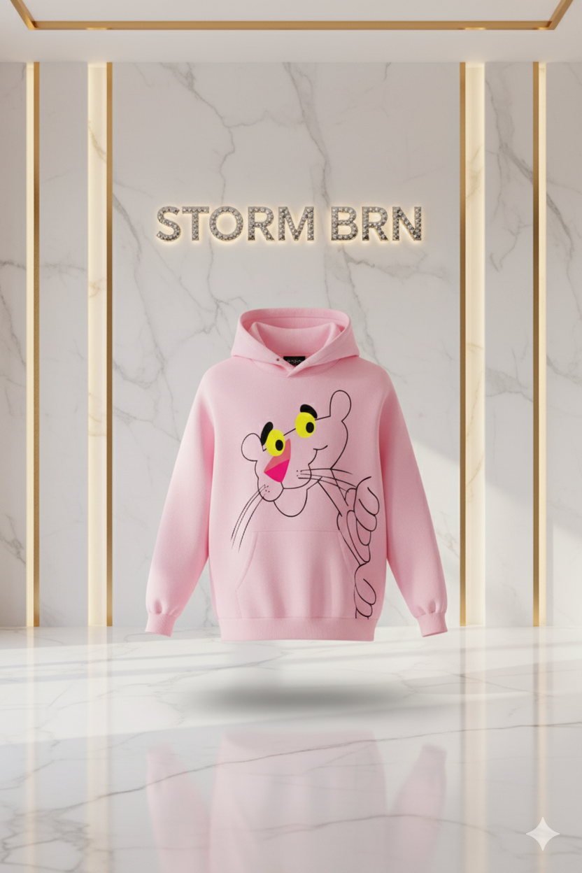 Pink Panther Stealth Mode Hoodie 🐾 Cozy & Unbothered Vibe for Kids