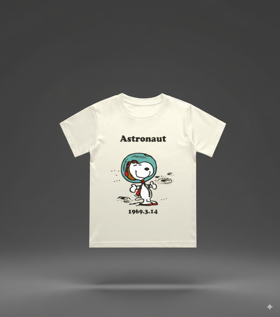 🌌 Storm BRN Astronaut Snoopy Tee (see the size chart before choosing the size)