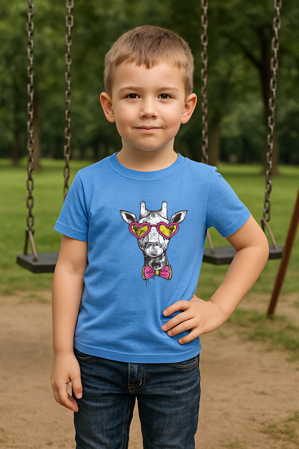 “Stay Tall, Chill Hard – Giraffe Vibes Only”