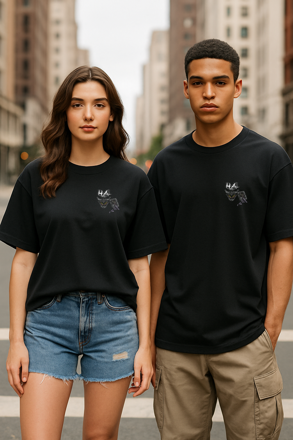 “JOKER LAUGHS” Oversized Unisex T-Shirt – Inspired by the Iconic Hollywood Villain