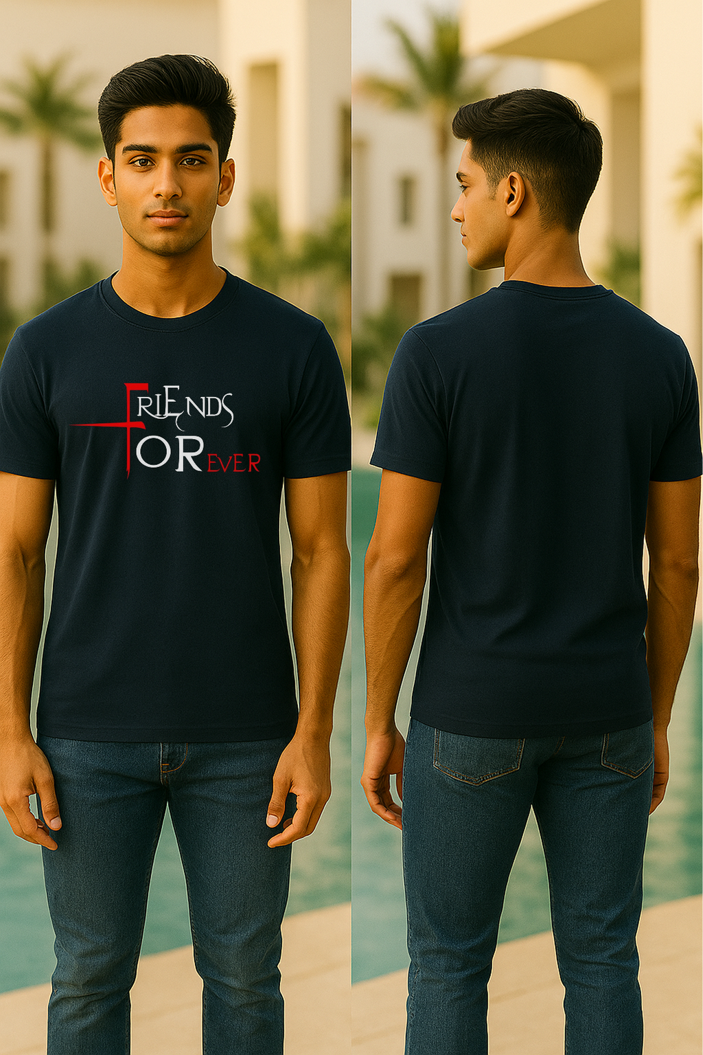 Storm Brn Unisex Tee 🤝 “Friends Forever” (See the Size Chart Before Choosing the Size 🚨)