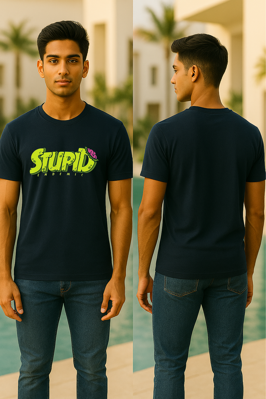 Unisex "Stupid Endemic" Tee 🧠😂 | 100% Cotton | Storm BRN