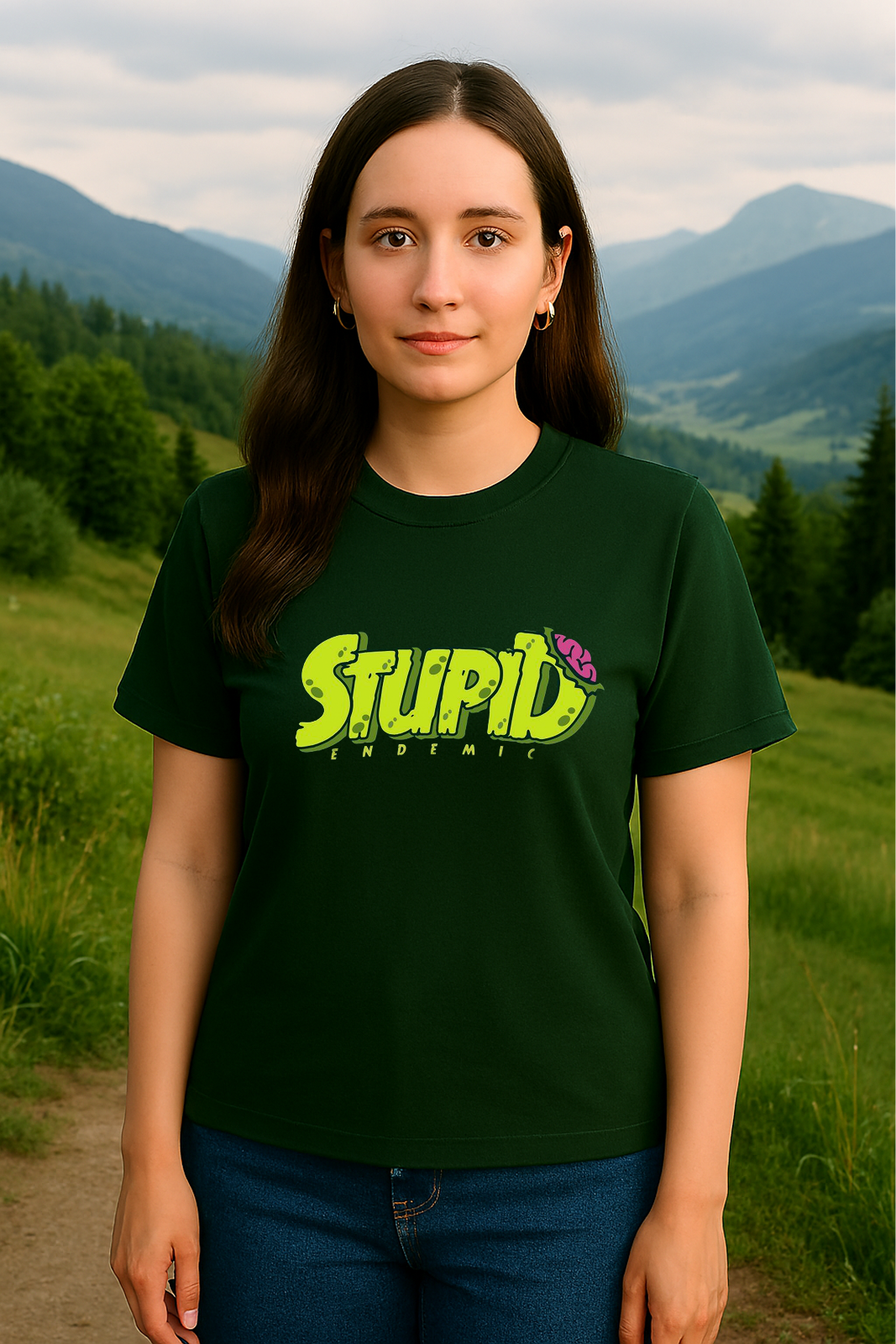 Unisex "Stupid Endemic" Tee 🧠😂 | 100% Cotton | Storm BRN