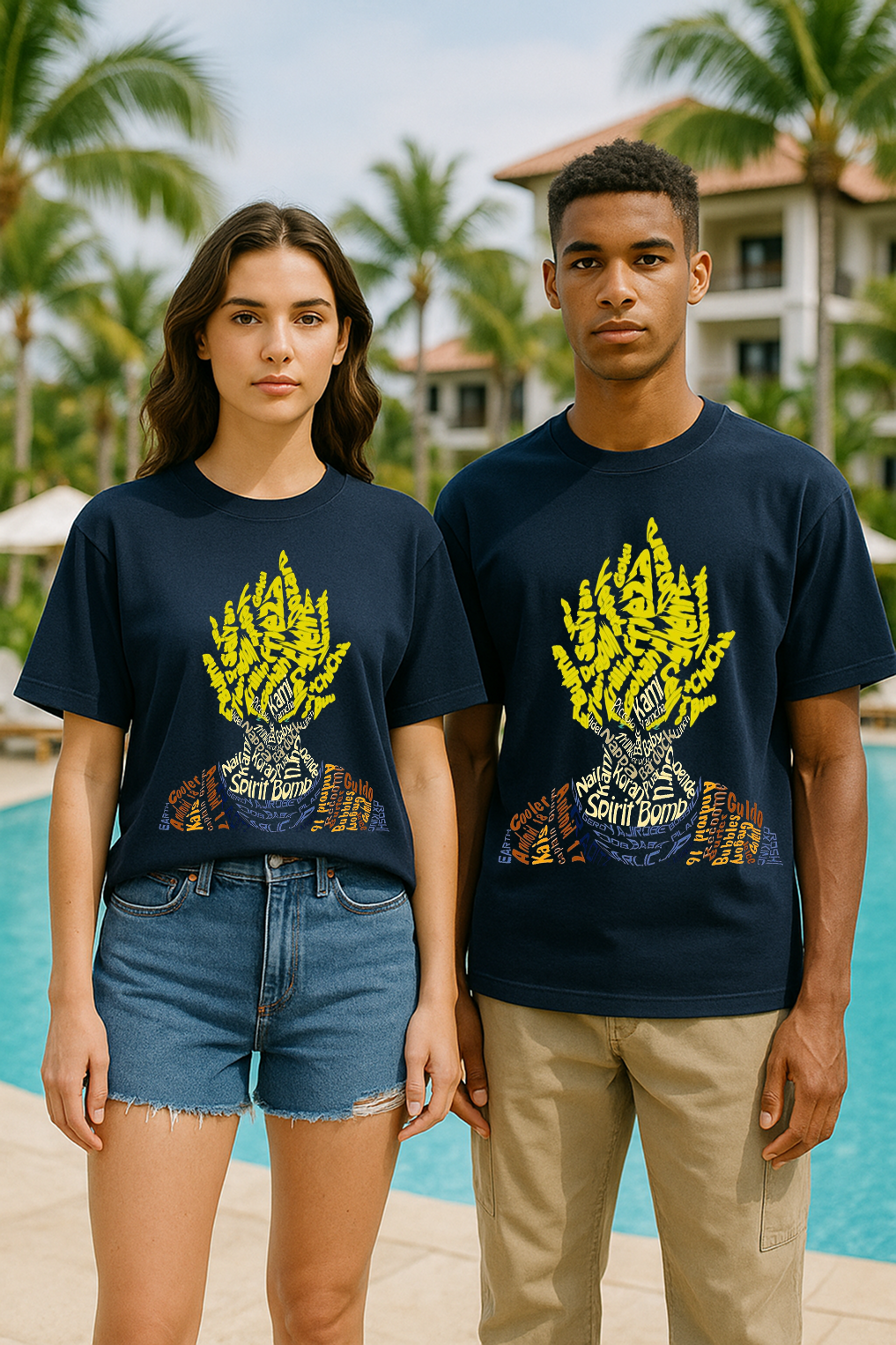 Oversized Naruto Typography T-Shirt – Spirit Bomb Edition (Unisex)