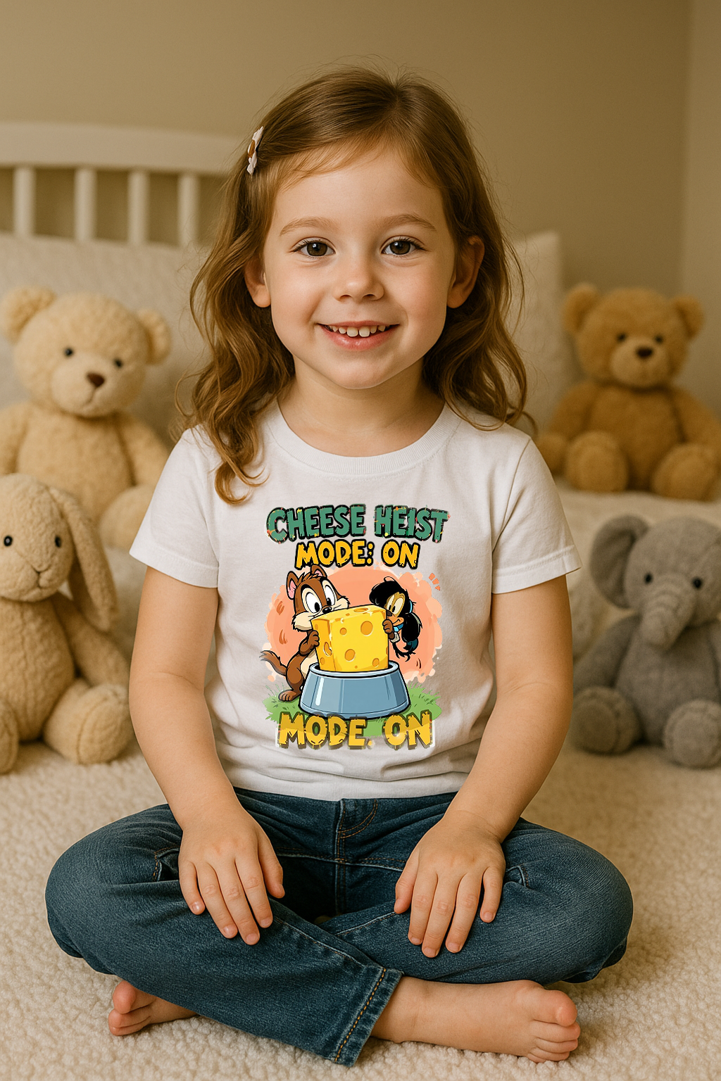 🧀 Cheese Heist Mode: ON Tee 🐭💨
