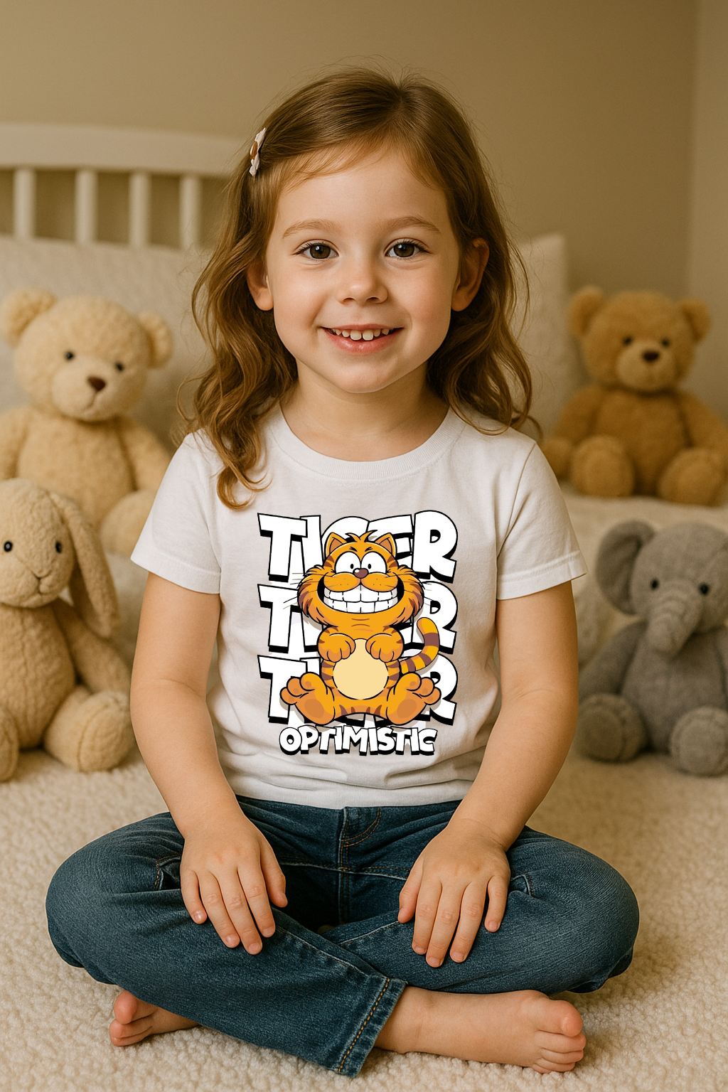 🐯 Tiger Trrr – Stay Pawsitive Tee 🌟