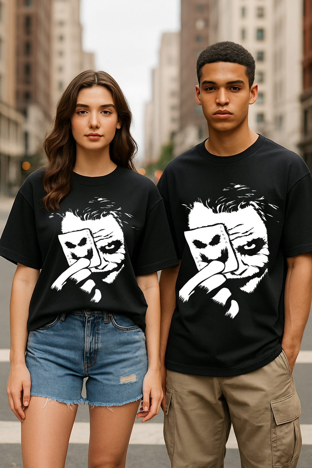 Oversized Unisex “JOKER” T-Shirt – Bold Streetwear for Teens and Adults